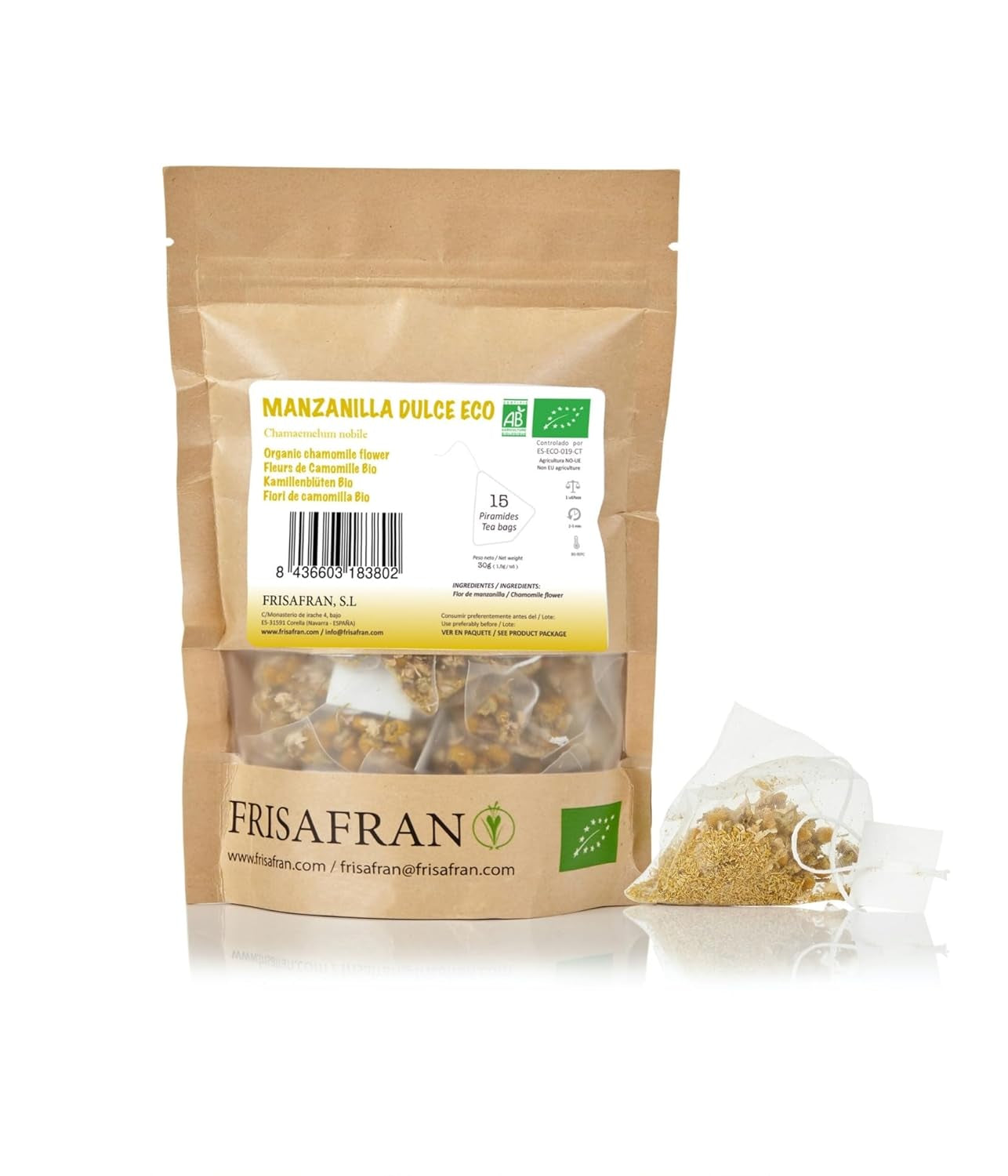 FRISAFRAN | Ceai verde organic Mint Gunpowder în piramide 30 unități | 60G | Antioxidant | Ceai verde japonez | Digestiv | Băutură răcoritoare | Infuzie de mentă | Ceai pur | Frunze de mentă | Cald-rece