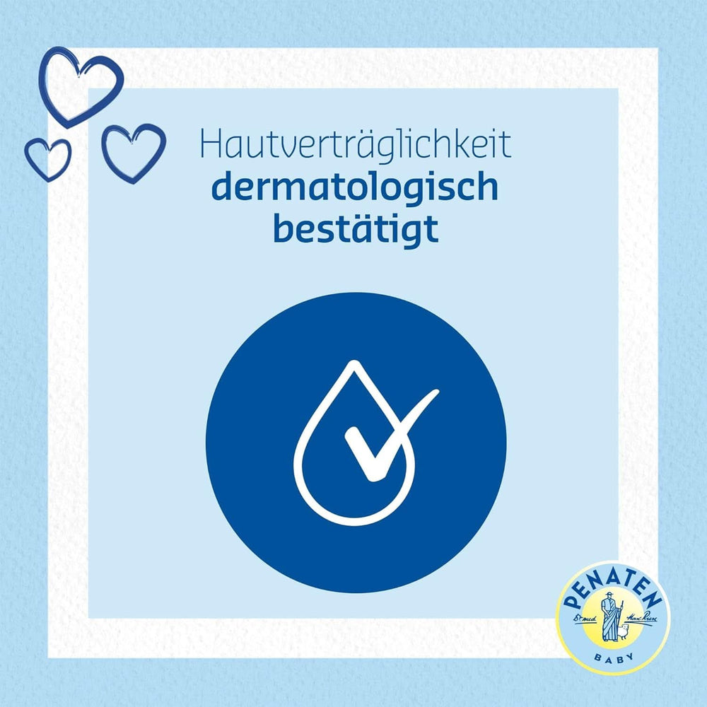 PENATEN Wash & Shower Cream (400 ml), tusfürdő és sampon babáknak, parabének és színezékek nélkül készült Mother and Child Naty Shop