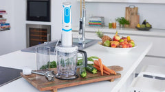 Braun Stabmixer MQ 5260WHBL Stabmixer – Multiquick 5 Vario Pürierstab Mit Edelstahl Mixfuß Und Spiralschneider, 1000 Watt, Inkl. Umfangreiches Zubehör-Set, Weiß/Blau Anya és Gyermek Naty Shop