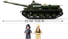 Sluban SL95558, WWII – Alliierter Jagdpanzer(335 Teile)[M38-B0687], Spielset, Klemmbausteine, Soldaten, Spielfigur-nal, Army WWII, Multi Color