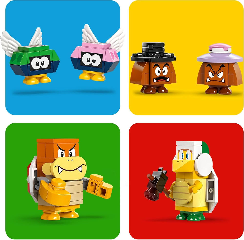 LEGO Super Mario Express Bowser Train Kids Kalandjátékkészlet Hammer Brother 2 gumival és 2 parapunctures Nintendo ajándék fiúknak lányoknak játékosoknak 71437 építőkészlet Besuche den LEGO-Store