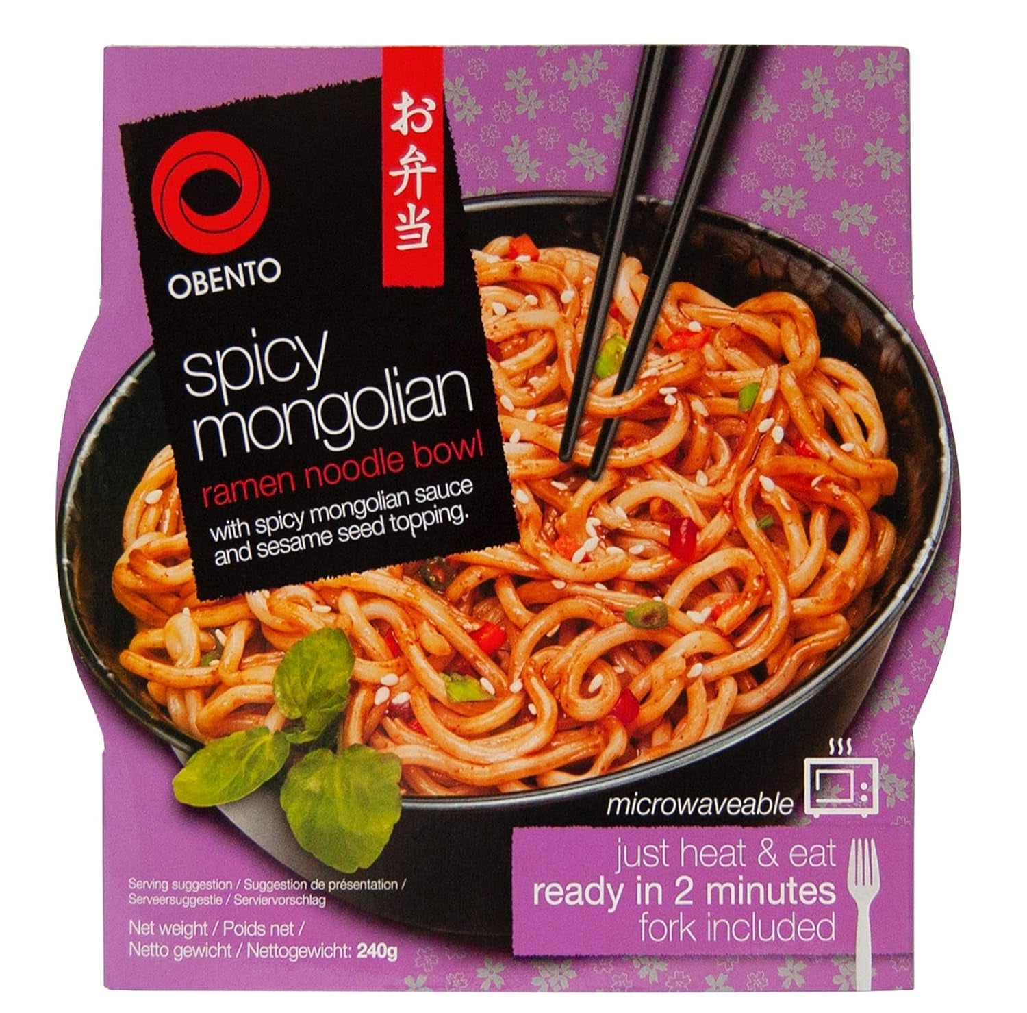 Édes-savanyú Udon Bowl, Mikrohullámú készétel, 240g