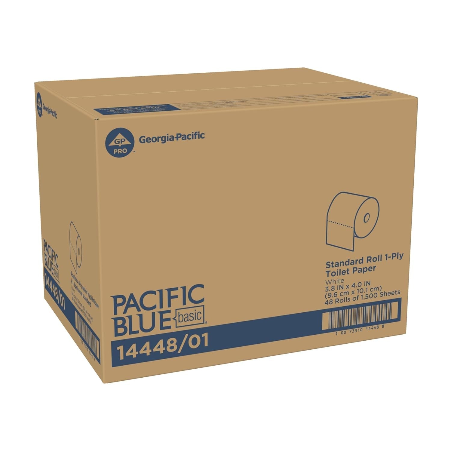 Șervețel de baie Imagine White 1-Ply, HIGH CAPACITY, alb, 48