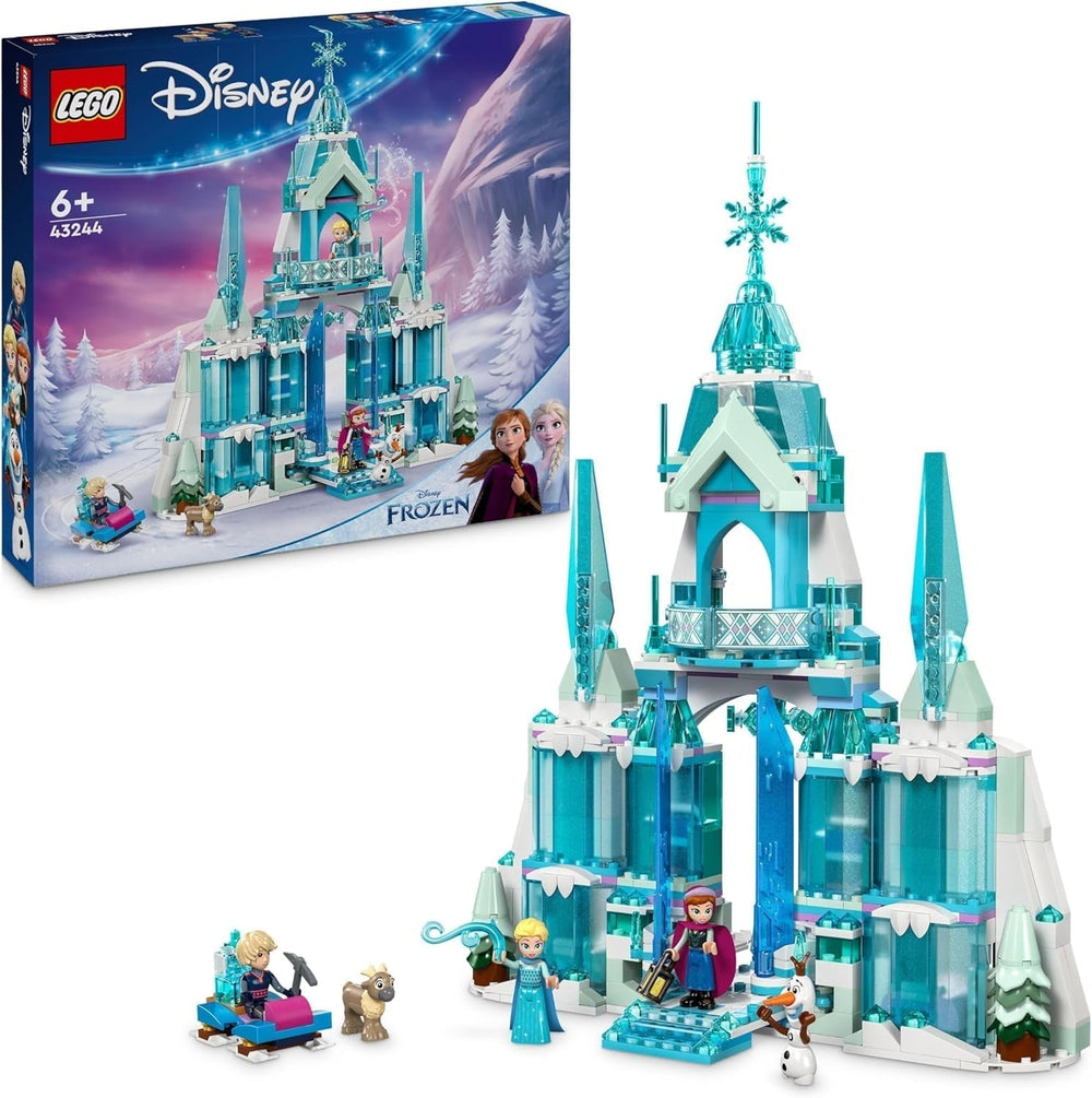 LEGO Ç€ Disney Frozen Elsa téli palotája, építő- és játszókészlet gyerekeknek modellpalotával, ELSA és Anna minifigurákkal, ajándék lányoknak, fiúknak és filmrajongóknak 6 éves kortól 43244 Építőkészletek Besuche den LEGO-Store Elsa jégpalota