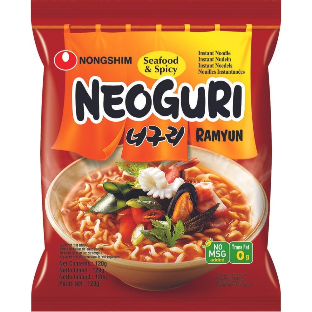 Instant tészta Nong Shim Kimchi Ramyun nagy tál - Koreai ramen leves - Gyors elkészítés - 1 csomag 112g