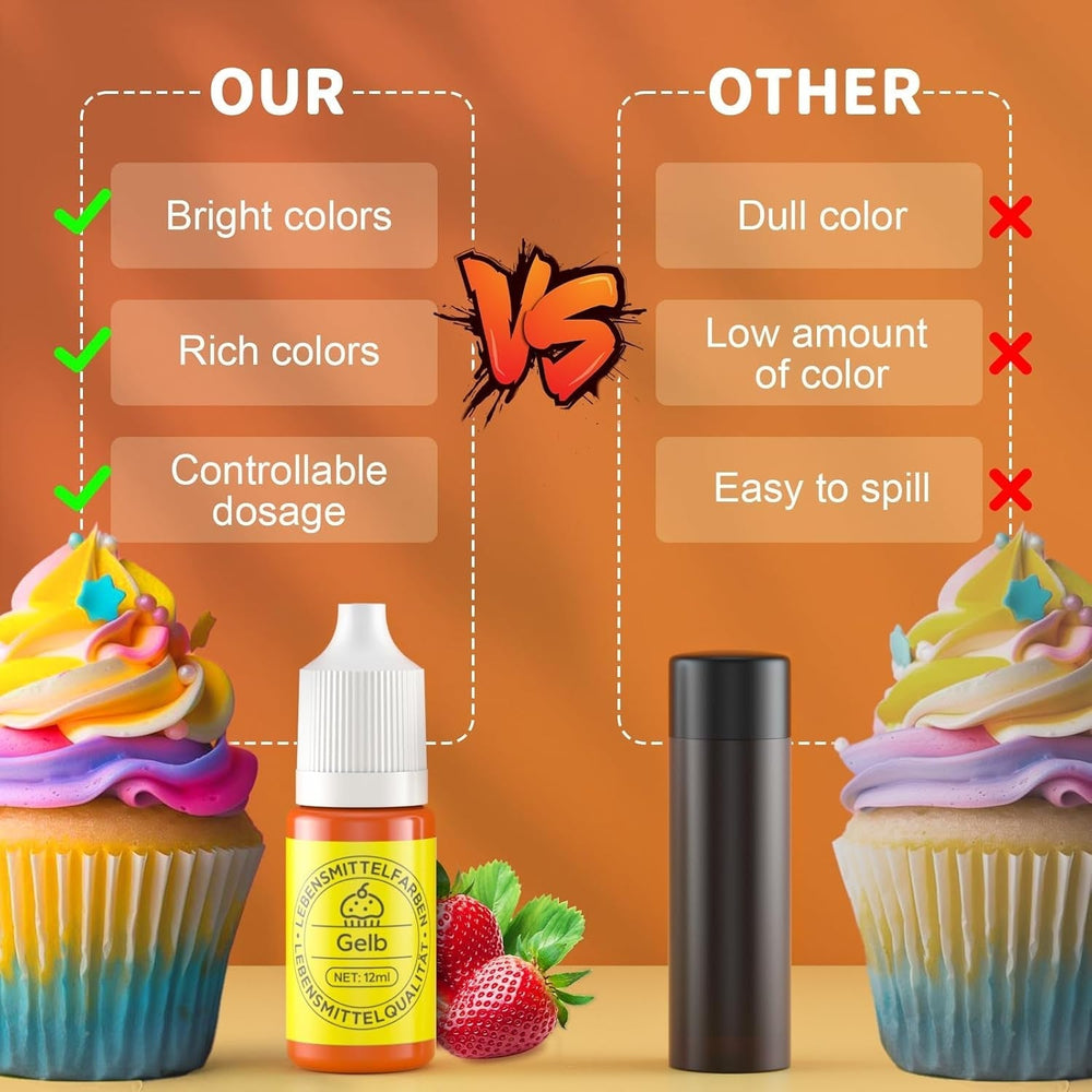 Set coloranti alimentari lichizi 12 x 12 ml Naty Shop