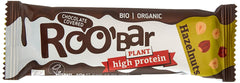 Batoane cu alune de pădure bogate în proteine și glazură de ciocolată – 100% organice, vegane, batoane cu fructe, fără lactate și gluten, fără zahăr rafinat – 16 batoane x 40g