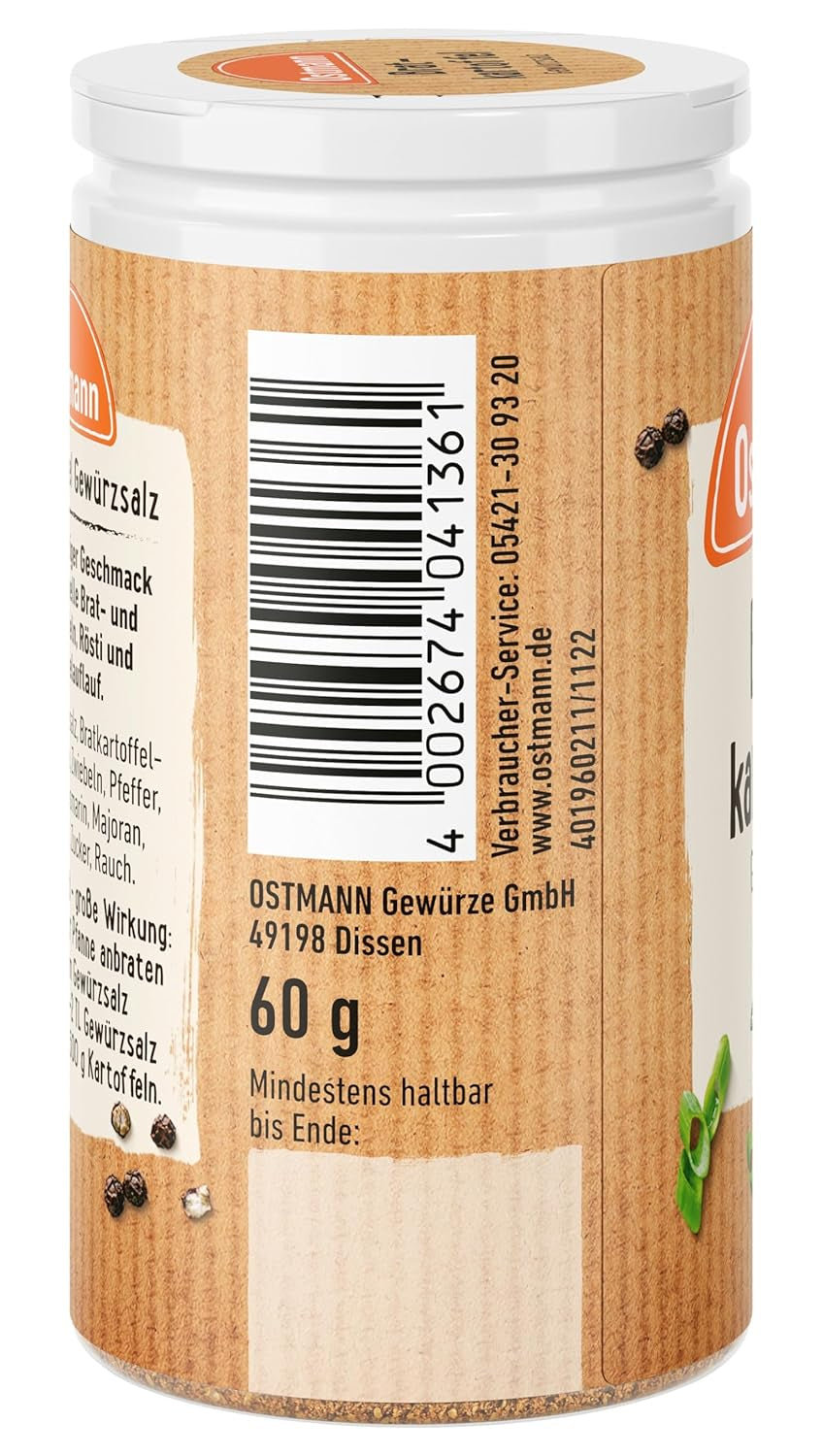 Ostmann Gewürze - Bratkartoffel Gewürzsalz | Pikant-salziges Gewürz für Kartoffelgerichte | 60 g Der Streudose-ban