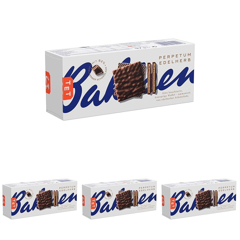 Bahlsen Perpetum Edelherb - Napolitană cu ciocolată Edelherb (1 x 97 g) (Pachet de 4)