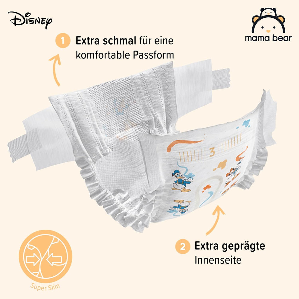 Amazon márka: Mama Bear Disney Ultra Dry pelenkák, 3-as méret (4-9 kg) - Havi doboz, fehér, 172 darab (2 86 darabos csomag)
