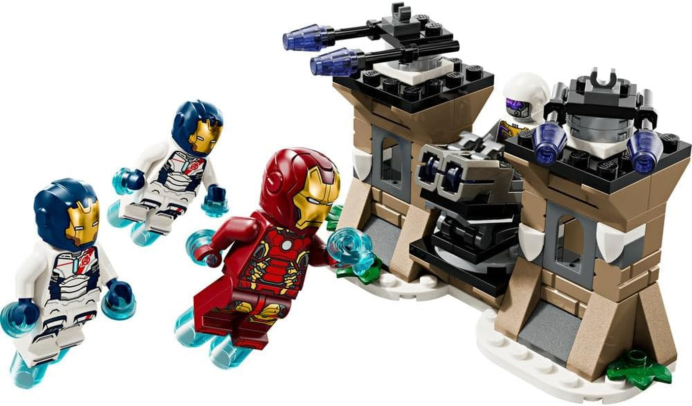 LEGO Marvel Iron Man & Iron Legion vs. Hydra Soldier, Bosszúállók építőjáték, Kreatív játékkészlet gyerekeknek és szuperhősrajongóknak, Ajándék fiúknak és lányoknak 6 éves 76288 építőkészletek Besuche den LEGO-Store