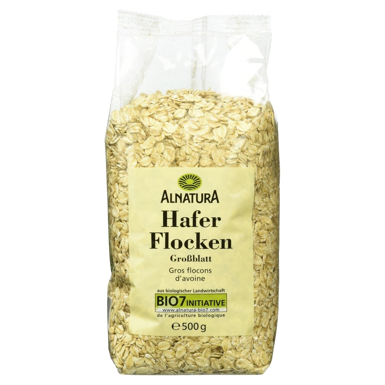 Fulgi mari de ovăz organici, 500g