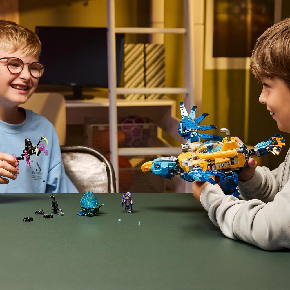 LEGO DREAMZzz 2 az 1-ben Krokodil-U-Boot - Spielzeug verwandelbar az Adler-U-Boot-ban - beleértve. 3 minifigura, 2 Spinnen und Einer sammelbaren blue Treasure-Kreatur - Geschenk für Jungen ab 8 Jahren - 71512