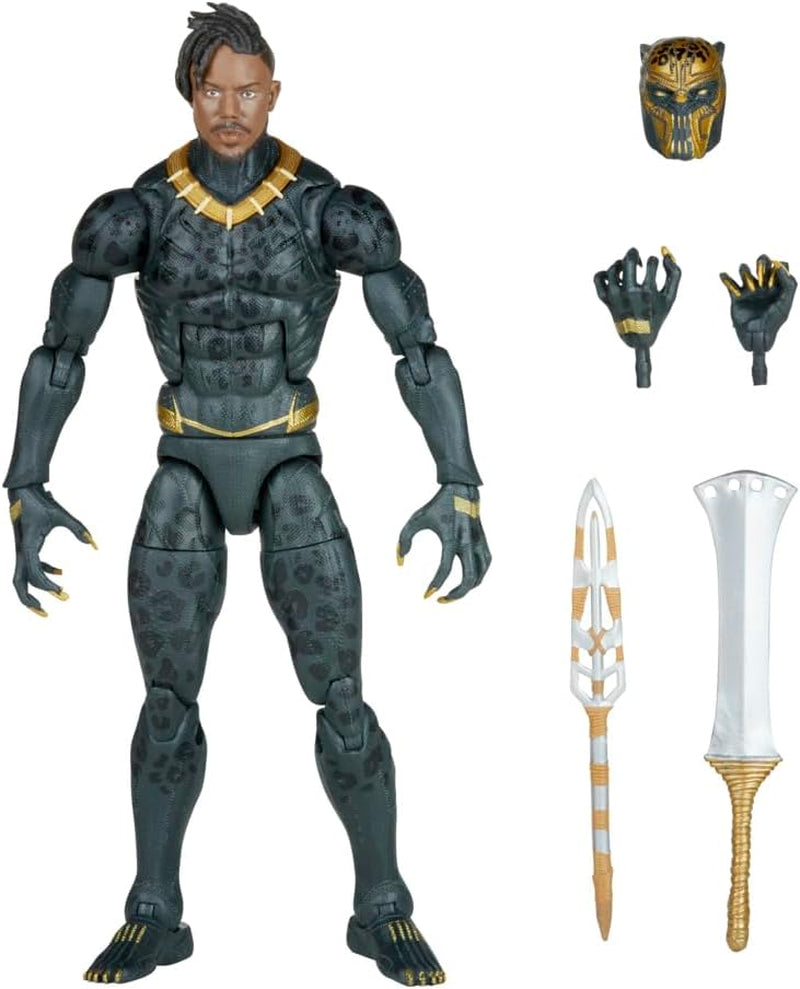 Hasbro Marvel Legends Series Black Panther Legacy Collection Killmonger, 15 cm figurină de colecție cu 5 accesorii Action figures Naty Shop