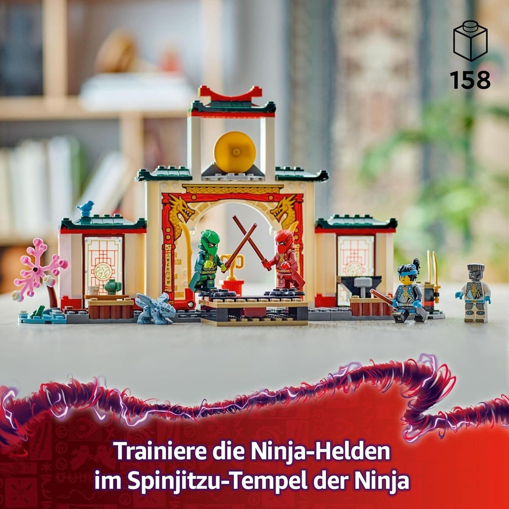 LEGO NINJAGO Spinjitzu Ninja templom - Játékkészlet 4 minifigurával és 1 sárkányfigurával - Építőkészlet - Karácsonyi vagy születésnapi ajándék fiúknak és lányoknak 4 éves kortól 71831 Építőkészletek Besuche den LEGO-Store
