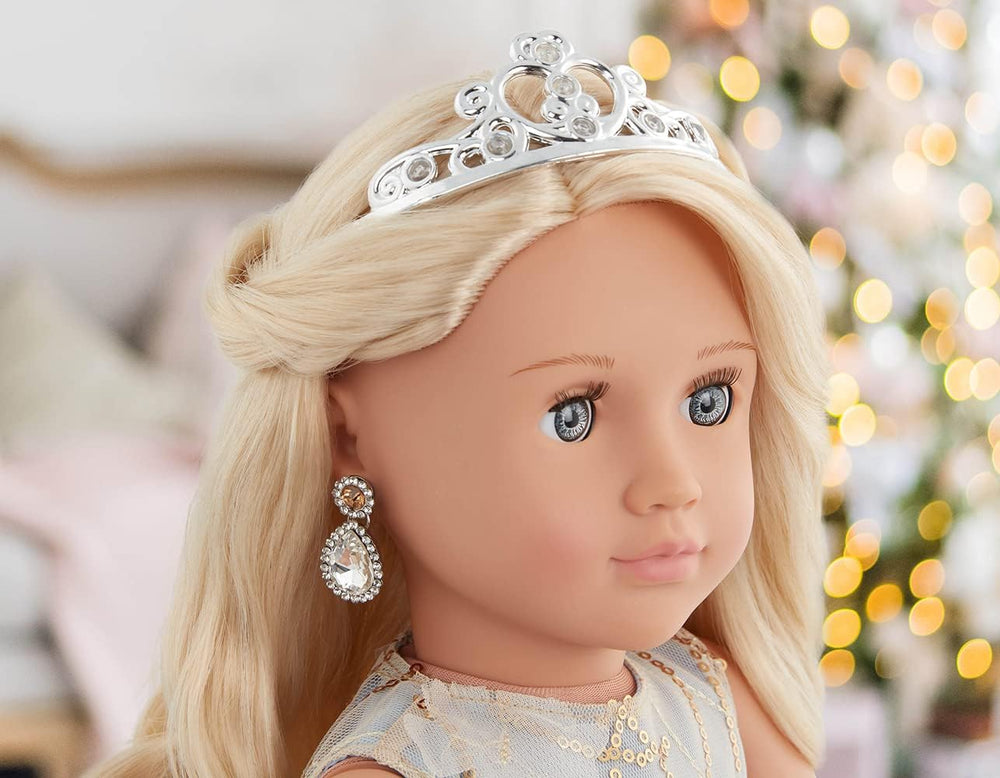 Generációnk - Ellory - 46 cm-es bábu - szőke Haar & Blaue Augen - Schmuck-Accessoires - Vorgetäuschtes Spiel - Spielzeug für Kinder ab 3 Jahren