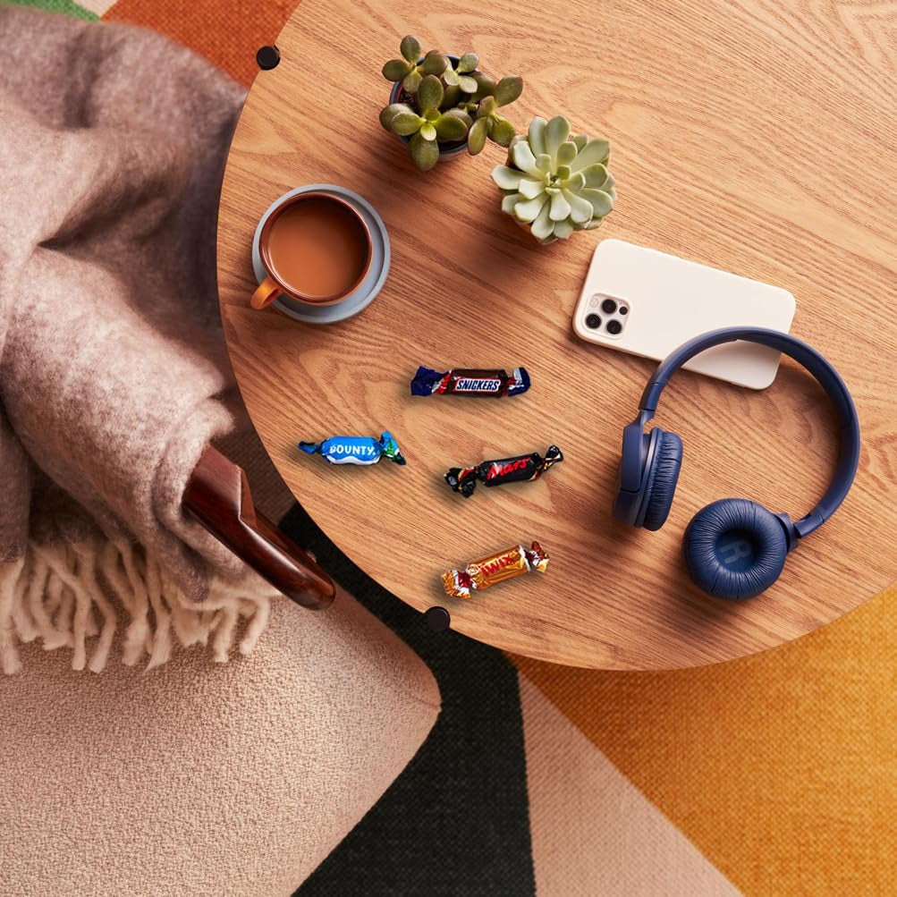 Miniatűrök keveréke, Mars, Snickers, Bounty & Twix, klasszikus szeletek mini formátumban, 296 szelet, 3 kg csokoládé cukorka Naty Shop