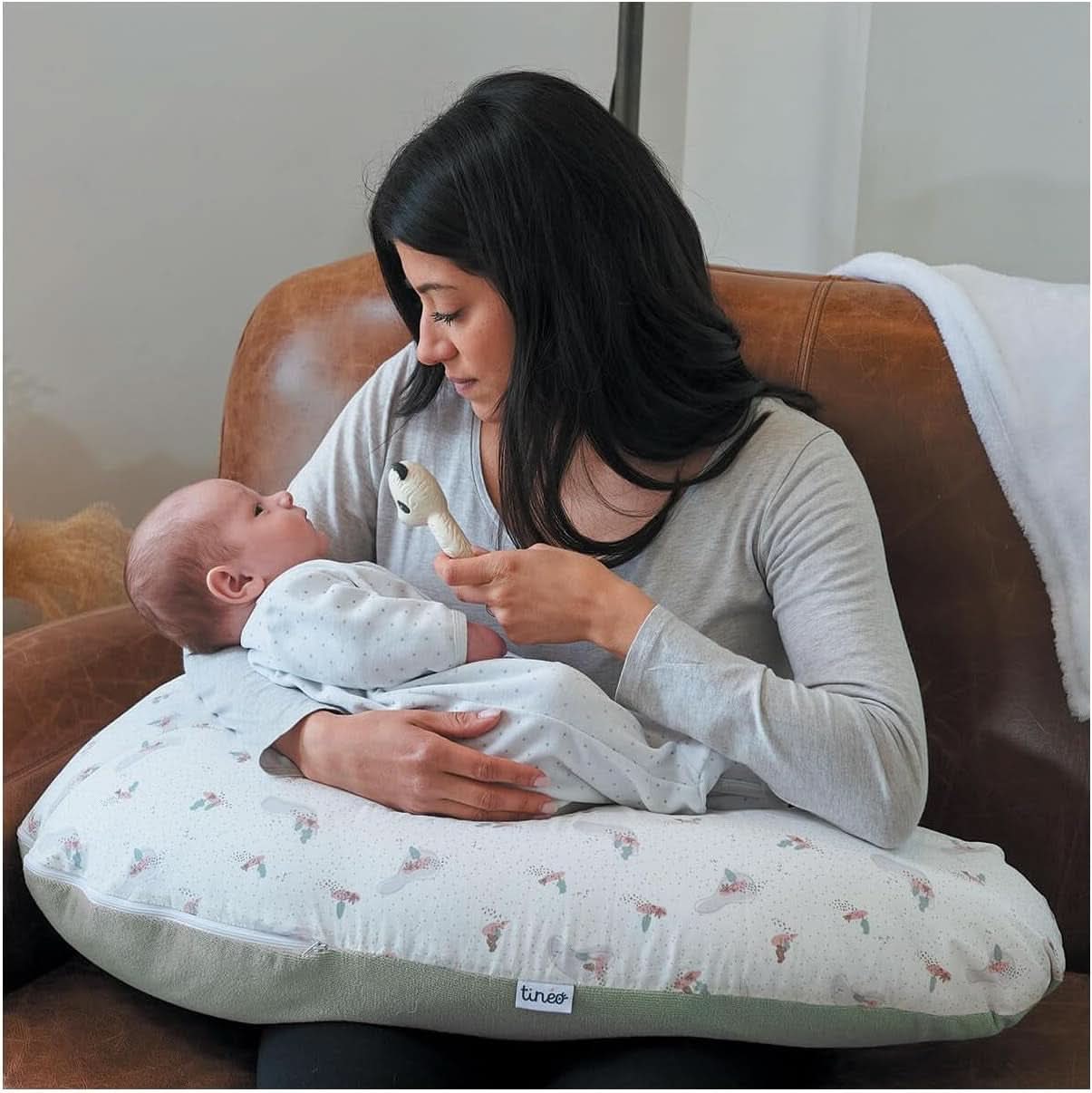 Terhespárna - Szoptatási párna - 2 az 1-ben többfunkciós párna - Levehető huzat 78 X 44 cm Kiegészítők Étel és szoptatás Bebe Naty Shop