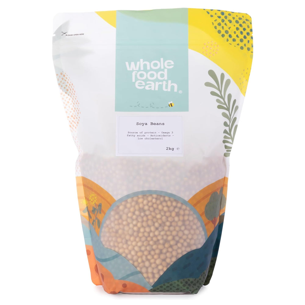 Wholefood Earth szója - nem GMO - természetes - vegán - tejmentes - hozzáadott cukor nélkül 1 kg