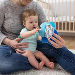 LAMAZE Puffaboo elefant, jucărie pentru nou-născuți, jucărie senzorială pentru copii, cadou pentru noii părinți, jucărie de dezvoltare pentru băieți și fete de la 3 luni, L27467 Jucarii Bebe Naty Shop