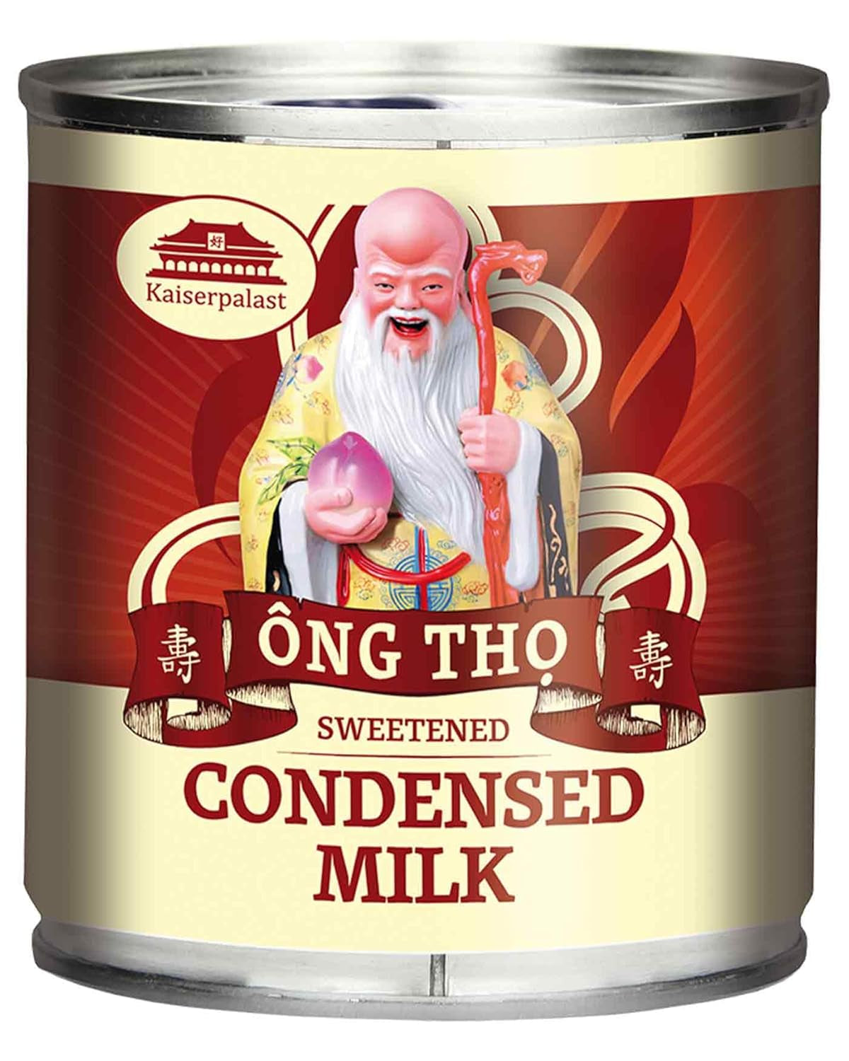 Kaiserpalast sűrített tej 8% Fettanteil, gesüßt, zum Süßen von Kaffee und Tea oder zum Kochen und Backen, 1 x 397 g