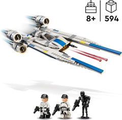 LEGO Star Wars 75399 Rebel U-Wing Starfighter - Játék lengőszárny funkcióval és 3 minifigurával, köztük Cassian Andorral és K-2SO droidfigurával - Ajándék 8 évesnél idősebb fiúknak és Andor rajongóknak, 2. évad Építőkészletek Beuche den LEGO-Store