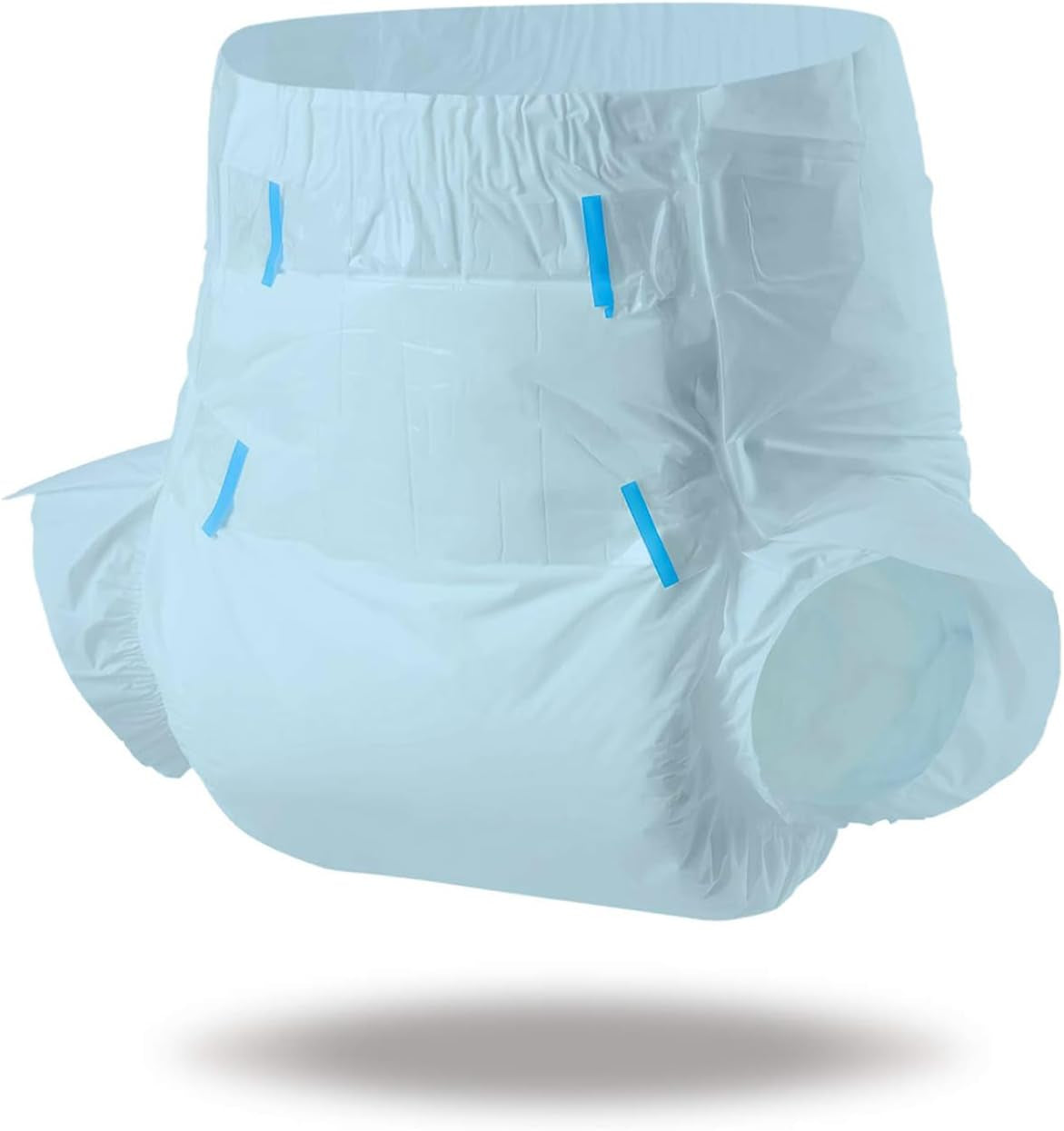 Scutece pentru adulți CutiePlusU, suprafață uscată, absorbție maximă peste noapte, scutec de incontinență de unică folosință – albastru, 2 bucăți (medii 71-96 cm)
