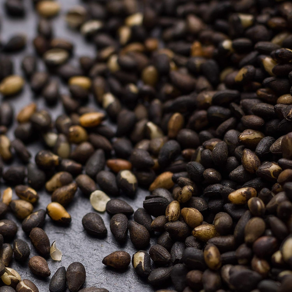 - Gerösteter schwarzer szezám 150g | Ballaststoffreich | Fehérjeforrások vegán | Reiches Aroma | Antioxidáns | Einfach streuen