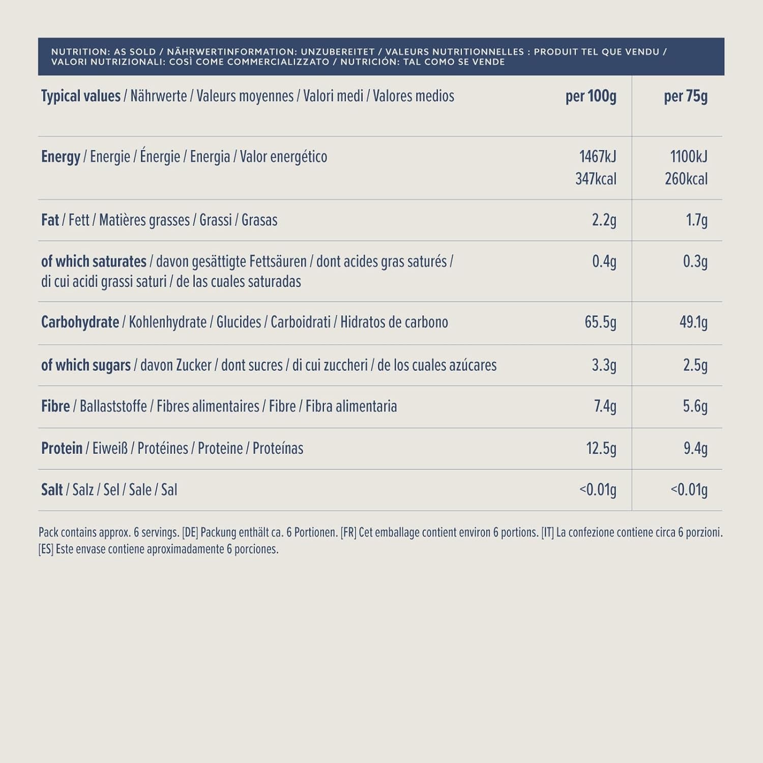 Teljes kiőrlésű spagetti az Amazonról, 500g
