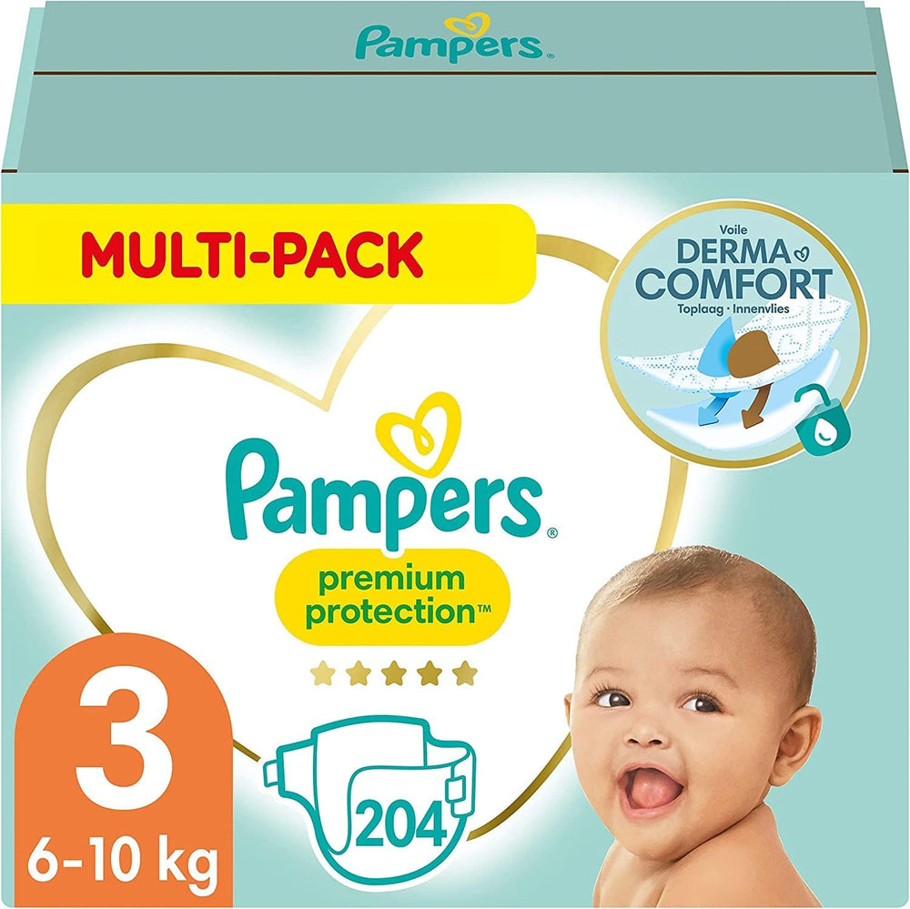 Pampers Premium Protection Size 6, 144 pelenka, 13kg-18kg, az első számú bőr- és szivárgás elleni védelem