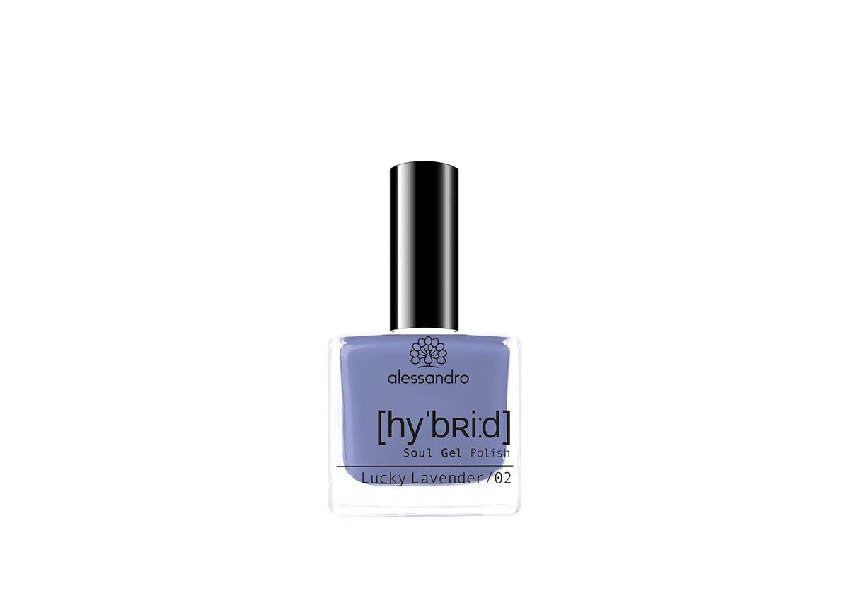 Oja hibridă Alessandro Lucky Lavender – nuanță lavandă – Unghii perfecte în doar 3 pași, fără LED – Rezistă până la 10 zile!