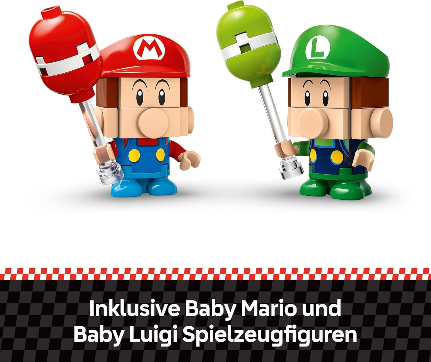 LEGO Mario Kart – Baby Mario vs. Baby Luigi Nintendo gyűjthető figurák 2 megépíthető Speedmen játék ajándék fiúknak, lányoknak és játékosoknak 8 év feletti kalandjáték 72034 építőkészlet Besuche den LEGO-Store