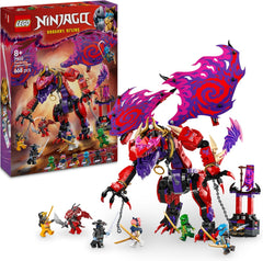 LEGO NINJAGO Chaosdrache Donnerzahn - Spielzeug mit 6 Ninja Minifiguren - Rollenspiel Bauset für Jungen und Mädchen ab 8 Jahren - Geschenke für TV-Serie Aufstieg der Drachen 71832