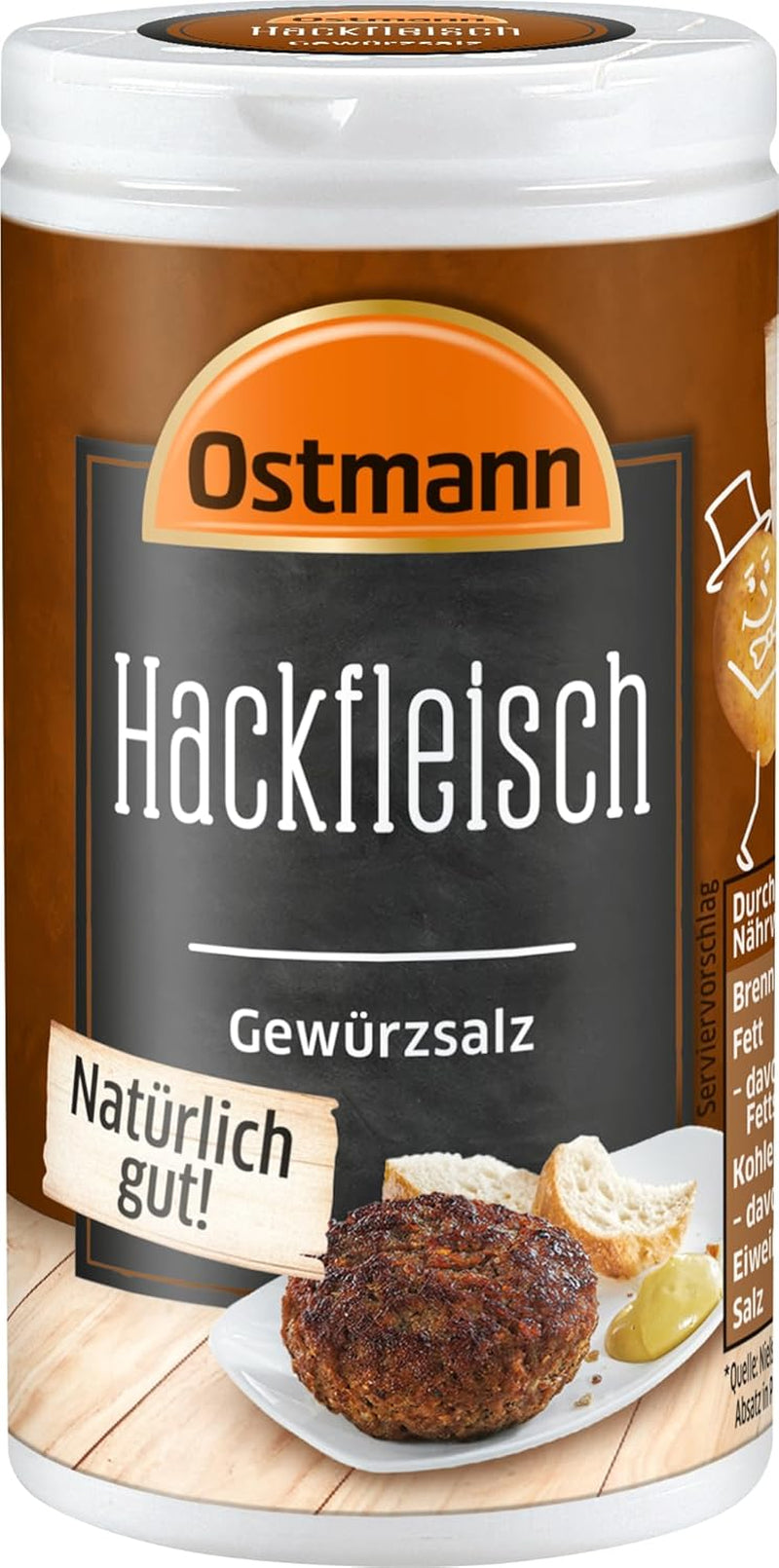 Ostmann Gewürze - Hackfleisch Gewürzsalz | Gewürz für Hackfleisch, Buletten oder Cevapcici | 60 g Streudose-ban