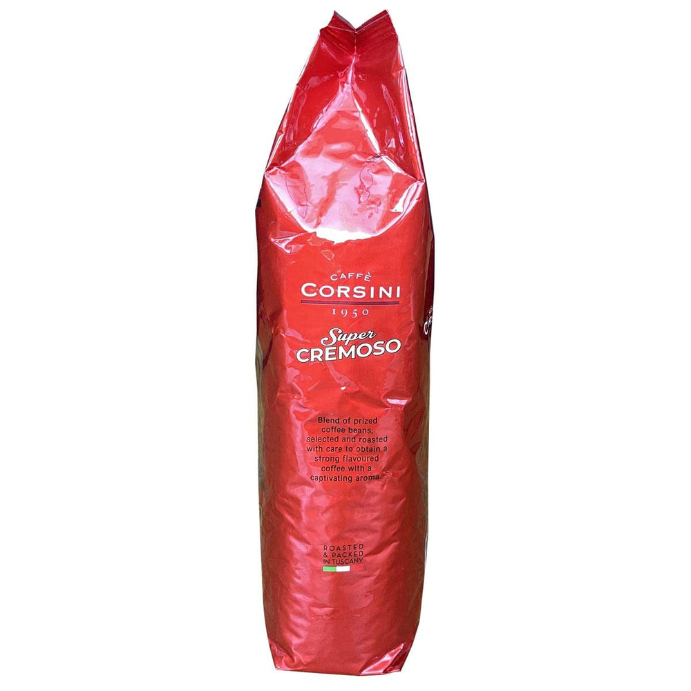 Corsini Caffe Super Cremoso in Grani Italian Espresso Beans - Amestec de cafele premium pentru o cafea corpolentă, cu un caracter puternic și un gust de lungă durată Cafea Naty Shop