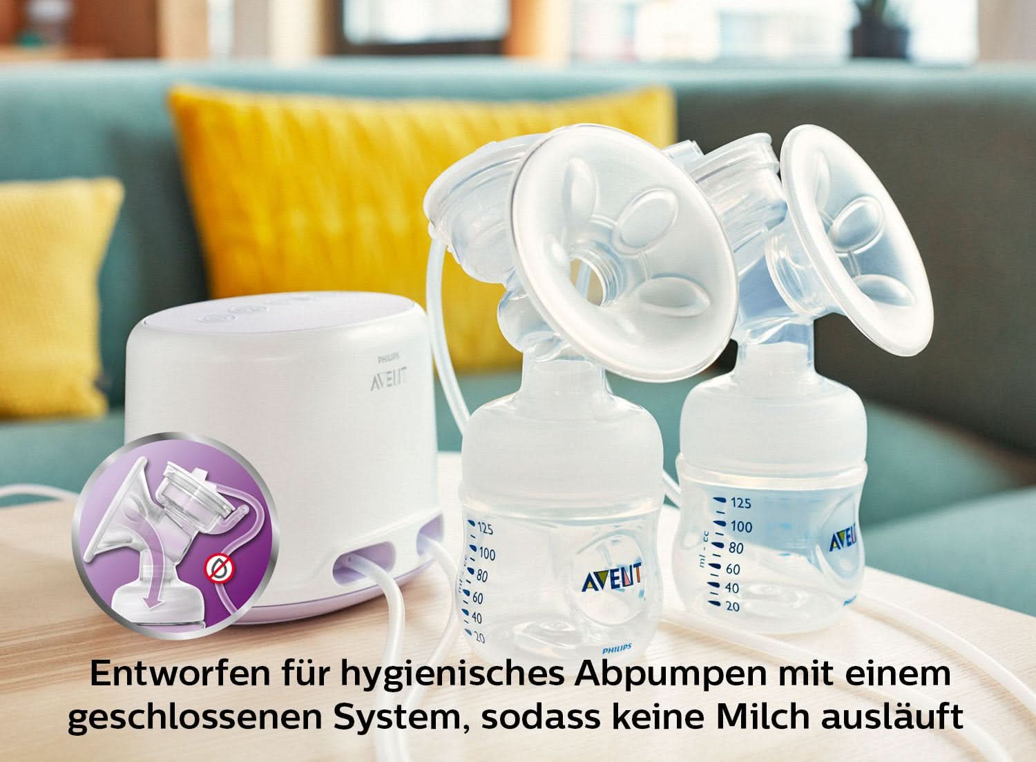 Dupla elektromos mellszívó Philips Avent SCF334/02 Tartozékok Étel és szoptatás Bebe Naty Shop