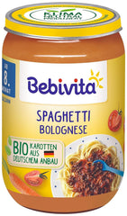 Menük 8 hónapos kortól Bolognai spagetti, 6 db-os kiszerelésben (6 x 220 gramm), közepes Anya és Gyermek Naty Shop 220 grammos Bolognai spagetti