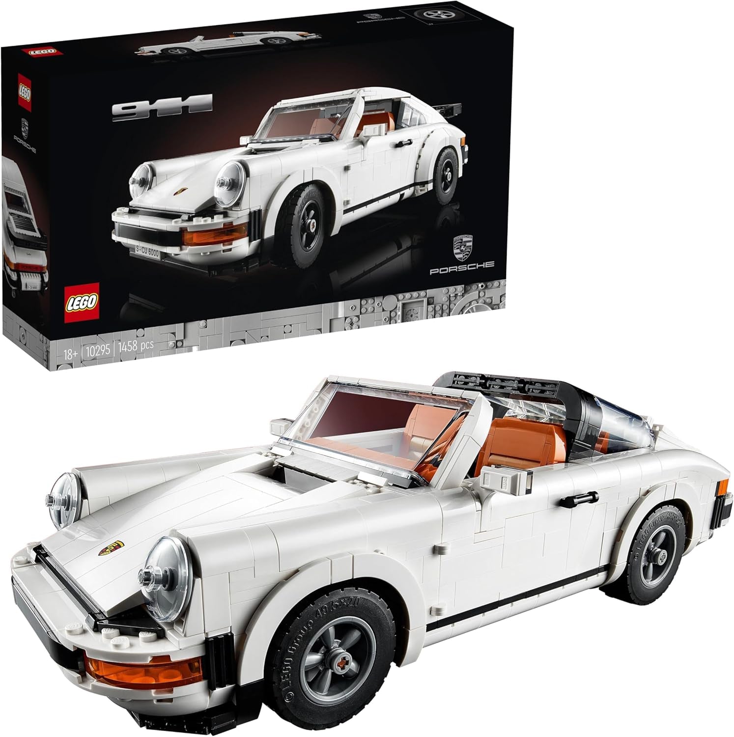 LEGO Icons Porsche 911 autómodell felnőtteknek, versenyautó-modellkészlet 10295 építőkészlet összegyűjtéséhez Besuche den LEGO-Store Single
