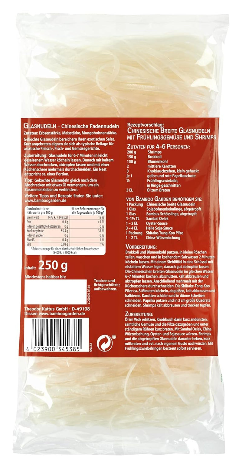 Kínai széles üvegtészta, 250 g (a csomagolás kialakítása eltérő lehet)