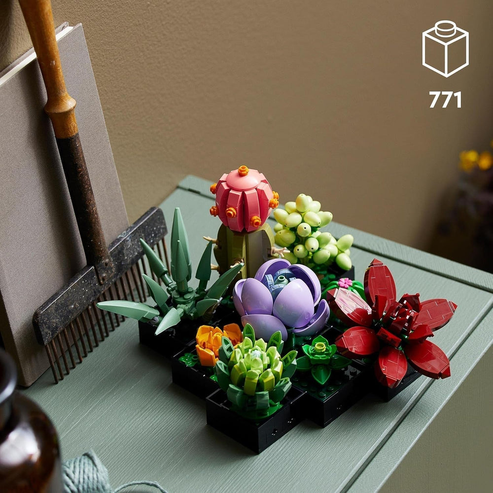 LEGO Botanicals Succulents - Set de construcție flori artificiale pentru adulți - Set de construcție buchet de flori - Hobby creativ și decorațiuni pentru casă - Idee de cadou pentru femei și bărbați - Colecție botanică (9 plante) 10309 Seturi de constructie Besuche den LEGO-Store