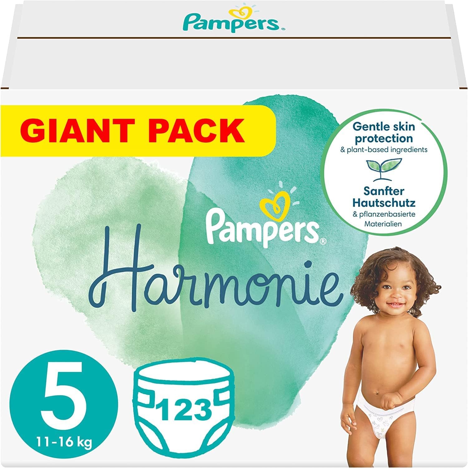 PAMPERS Harmony pelenka 5-ös méret, 123 db (11-16 kg)