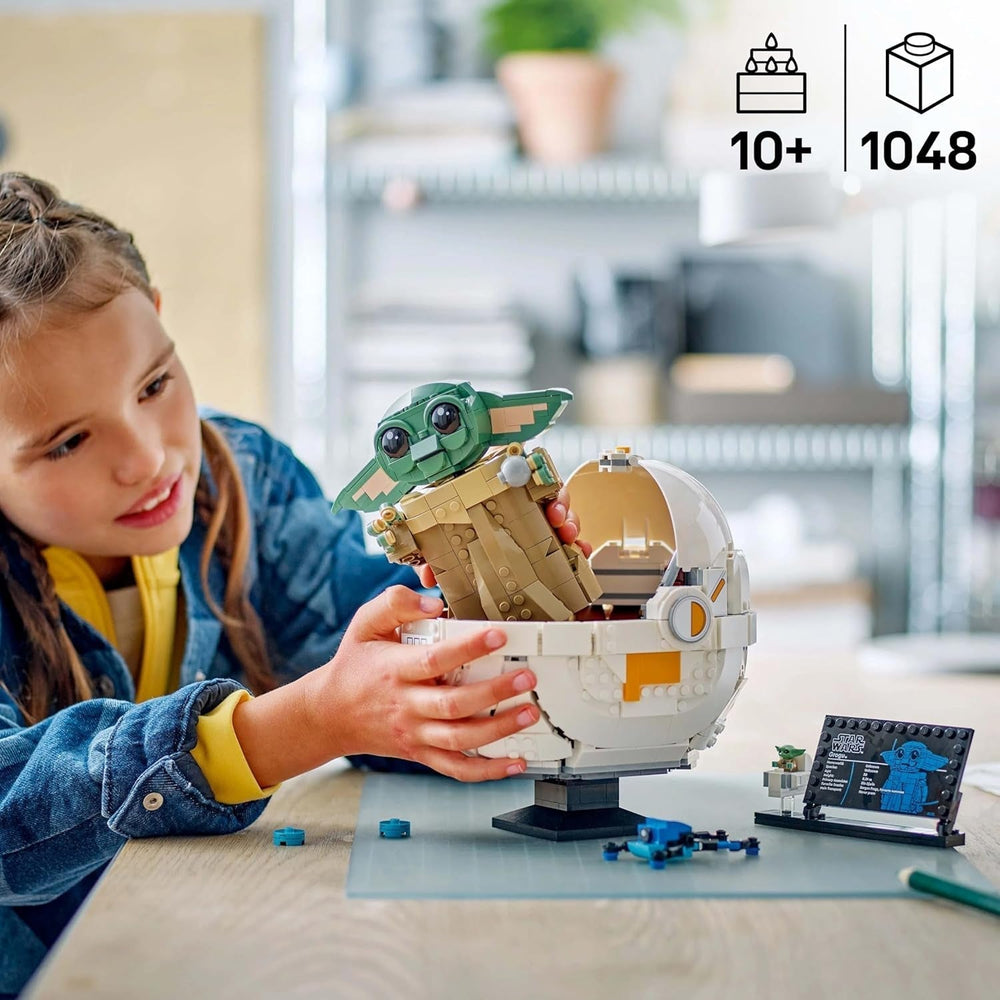 LEGO Star Wars 75403 Grogu a Mandalorian Repulsor bölcsőjében - Gyűjthető minifigura - Építhető, játszható és bemutatható modell - Otthoni dekorációk - Ajándék 10 év feletti fiúknak és lányoknak Építőkészletek Besuche den LEGO-Store