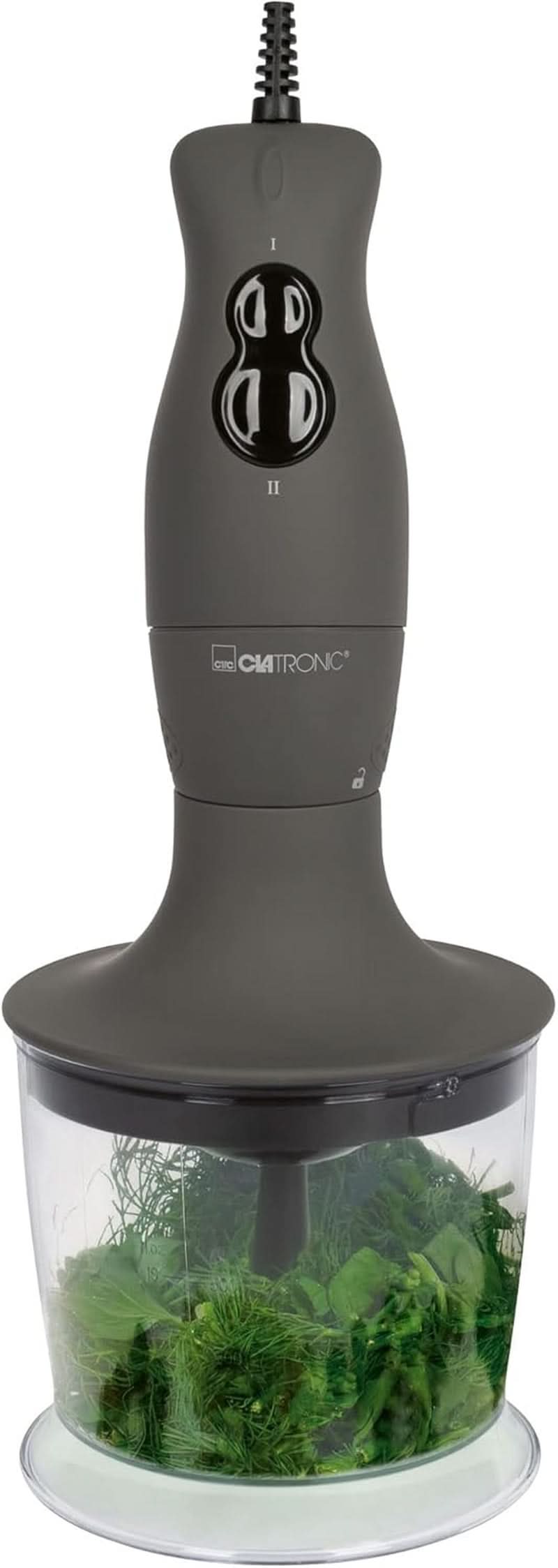 Clatronic® állványkeverő készlet | Keverő, Pürierstab, Zerkleinerer Aus Edelstahl | 400 Watt | 2 Geschwindigkeitsstufen | Alesschneider | Mixbehälter | Schneebesen | Multizerkleiner | SMS 3777 Kitchen Naty Shop