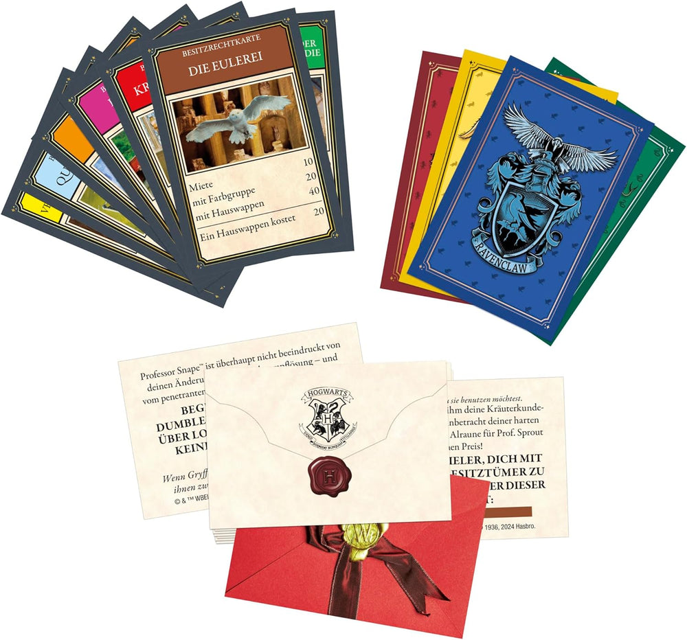 Monopoly Társasjáték Harry Potter Edition, családi játék 2-6 játékos számára, 8 éves kortól - német verzió