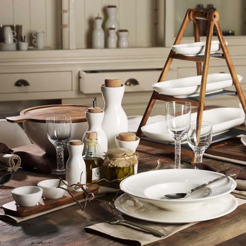 Villeroy & Boch – Artesano Geschirr-Set 6 Teilig Für 2 Personen Weiß, Spülmaschinenfest, Mikrowellensicher, Geschirrset, Tellerset, Speiseteller, Frühstücksteller, Suppenteller, Premium Porzellan Seturi vesela masa Naty Shop