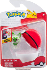 Pokémon PKW3629 - Clip'N'Go Poké Ball - Felori și Poké Ball, Poké Ball oficial cu figură de 5 cm Action figures Naty Shop Felori
