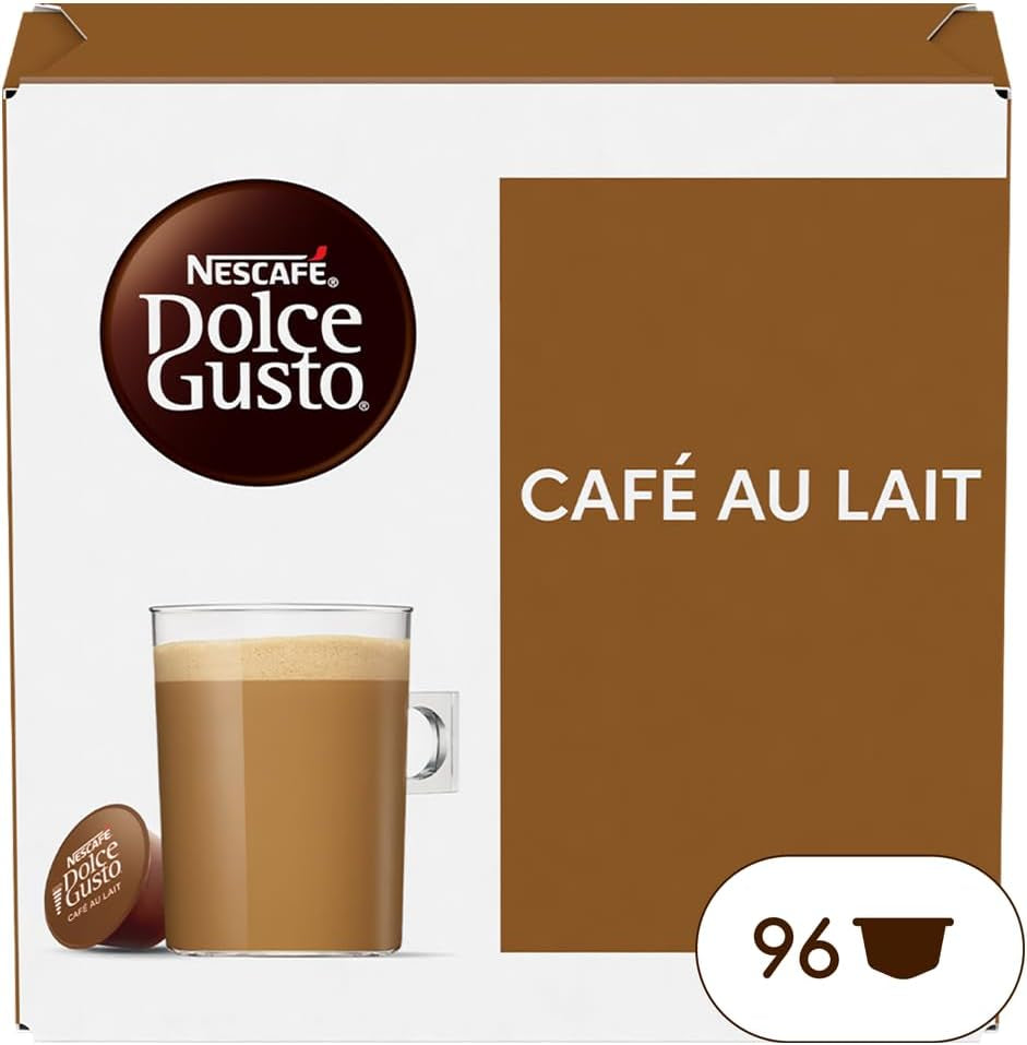 Nescafe Dolce Gusto – Dolce Gusto Café au Lait 16 CAPSULES 160 g (X6)