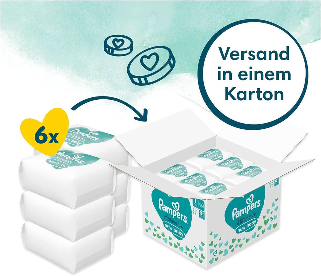 Pampers Harmonie Baby scutece mărimea 1, 180 scutece, 2Kg-5Kg Mama si Copilul Naty Shop