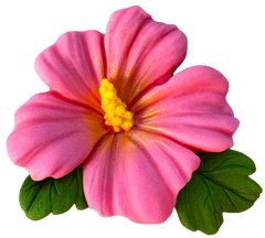 Ehető hibiszkuszvirág – 9,5 cm, tortadísz rendelésre