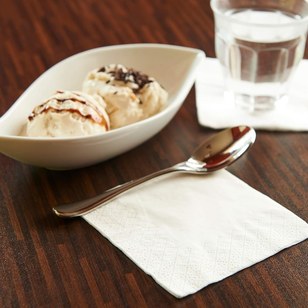 Le Napage 50 șervețele din bumbac 25 X 25 cm, 3 straturi, alb FSC